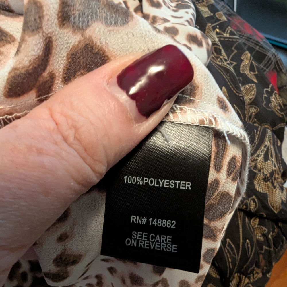 Leopard Print High-Low Tunic - Picture 5 of 6